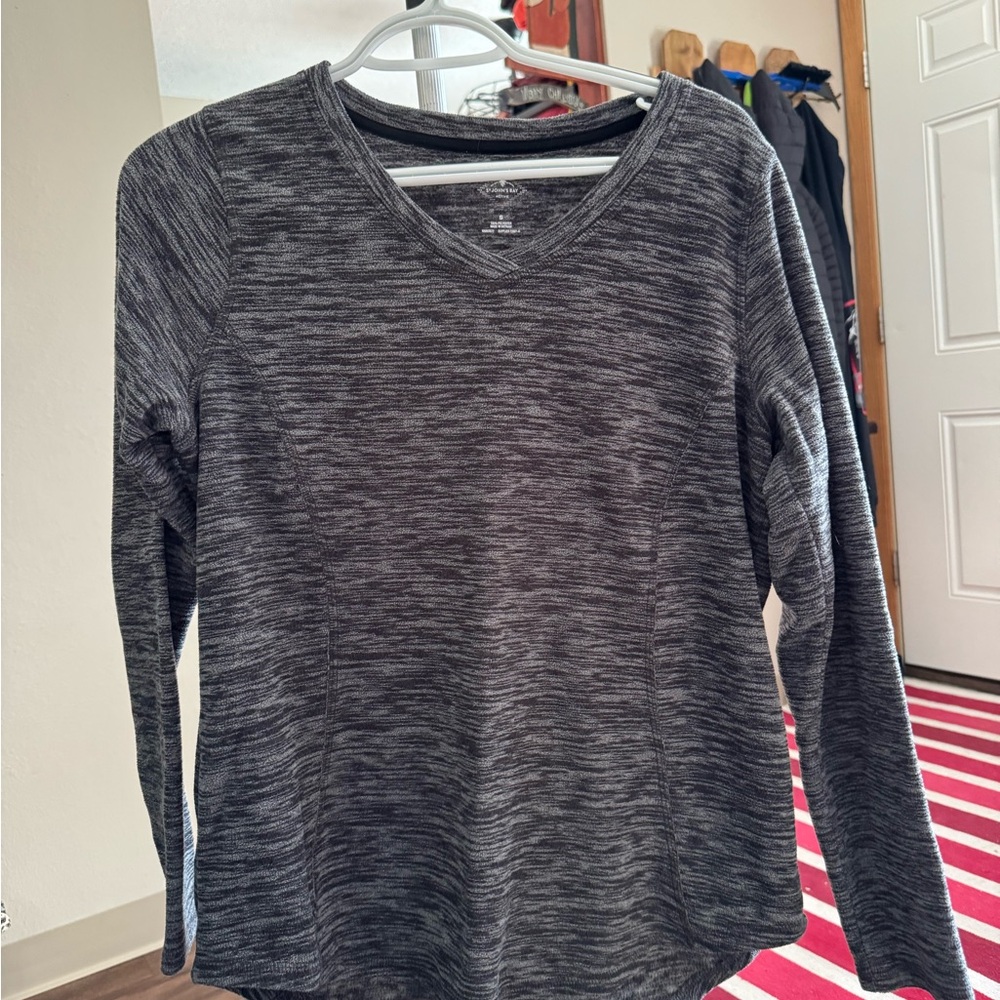 Saint John's Bay Active Charcoal V-Neck Sweatshirt